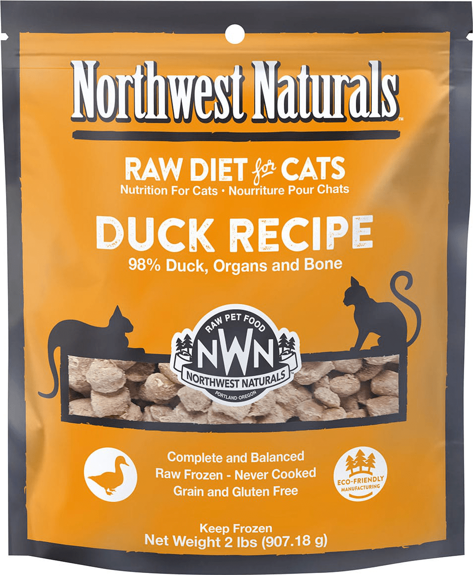 Northwest Naturals Raw Frozen Cat Nibbles - Duck Recipe